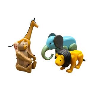 Fisher Price Little People Play Family Circus Animals Elephant Giraffe Bear Lion